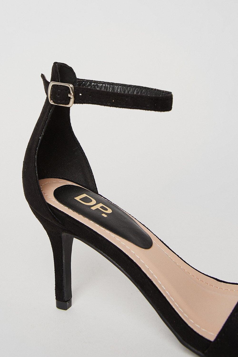 Босоножки Tasha на низком каблуке-шпильке Dorothy Perkins, черный — фото 4