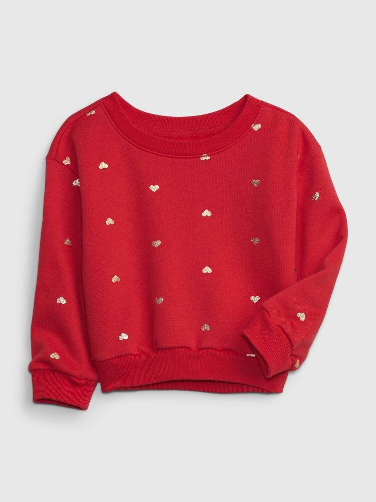

Толстовка с сердечками Gap, красный