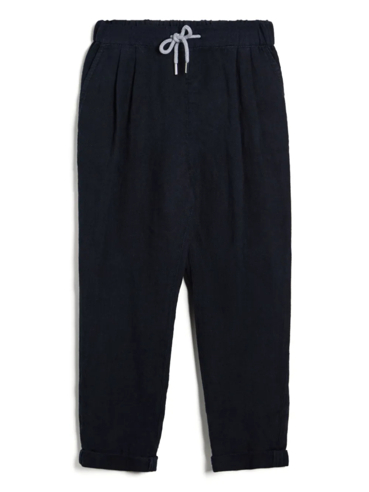

Brunello Cucinelli Kids брюки с эластичным поясом, синий
