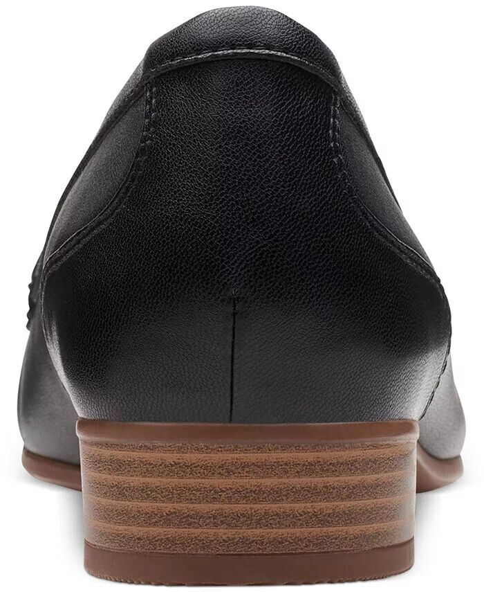 Женские лоферы без шнуровки Juliet Aster на плоской подошве Clarks, черный — фото 3