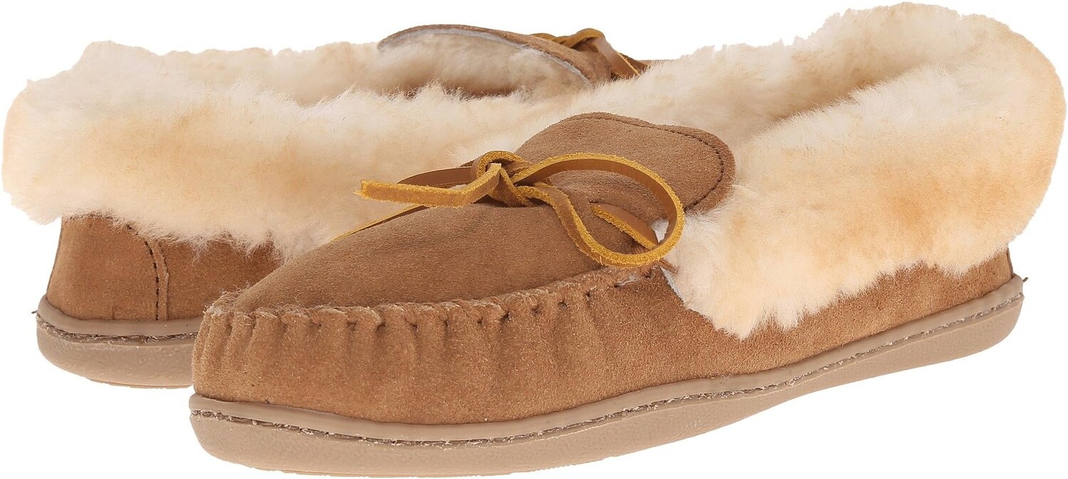 

Тапочки Alpine Sheepskin Moc Minnetonka, цвет Golden Tan