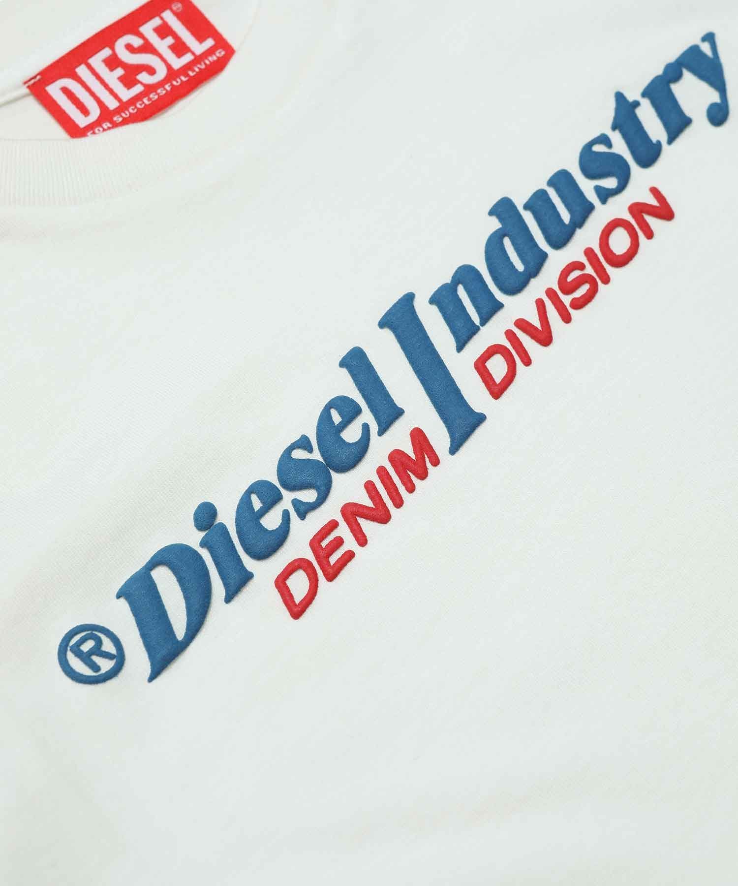 Детская футболка с коротким рукавом и логотипом бренда DIESEL, Gray — фото 3