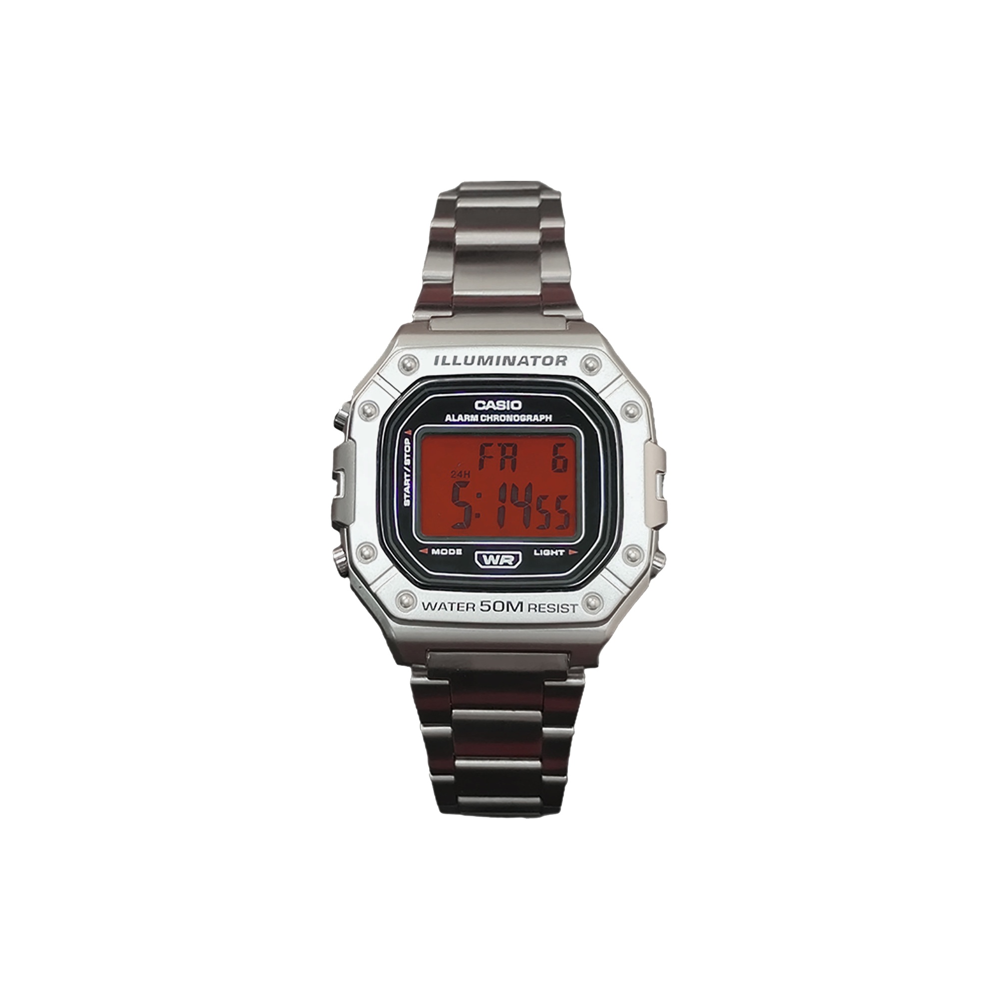 

CASIO Часы G Shock W 218HD 1A, Silver Red Watch Glass