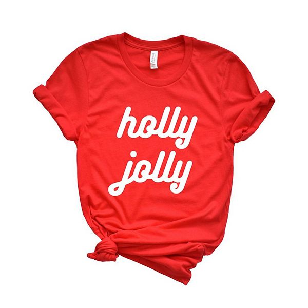 

Футболка с принтом Holly Jolly Bold Cursive Simply Sage Market, Red