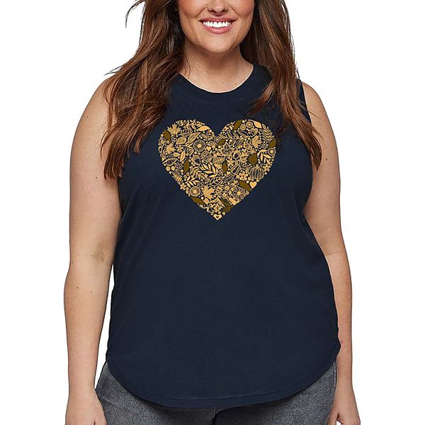 

Футболка с принтом Fall vibes для женщин plus size La Pop Art, Navy, Синий, Футболка с принтом Fall vibes для женщин plus size La Pop Art, Navy