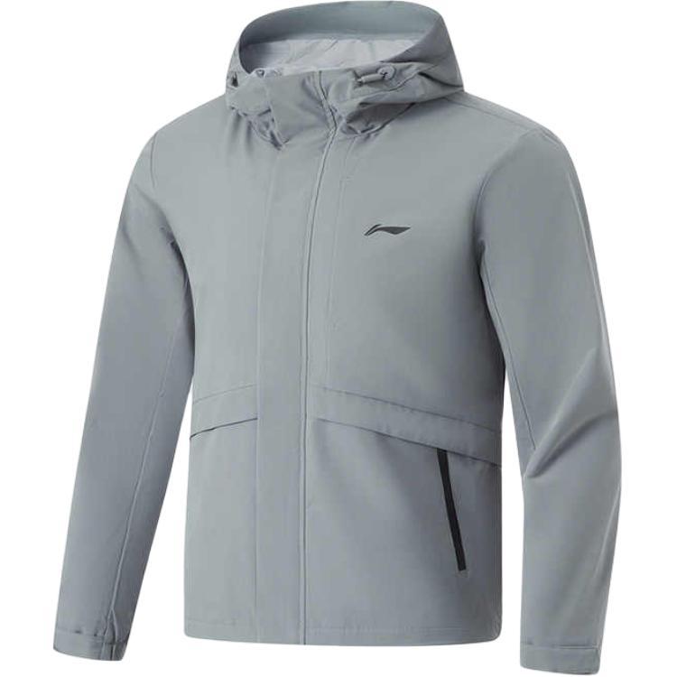 

LINING Фитнес куртка тренч мужская серая галька, Rubble Gray