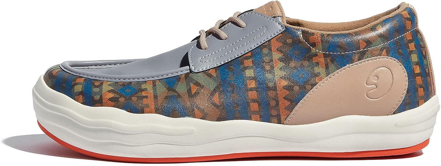 

Мужские кроссовки UIN для повседневной носки, удобные слипоны с художественной росписью для прогулок и путешествий, Андалусия, Andalusiaⅷ-retro Geometry