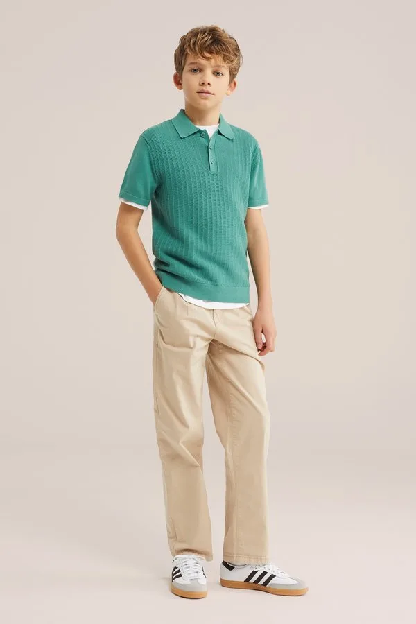 Рубашка поло We Fashion, Dark Green — фото 3