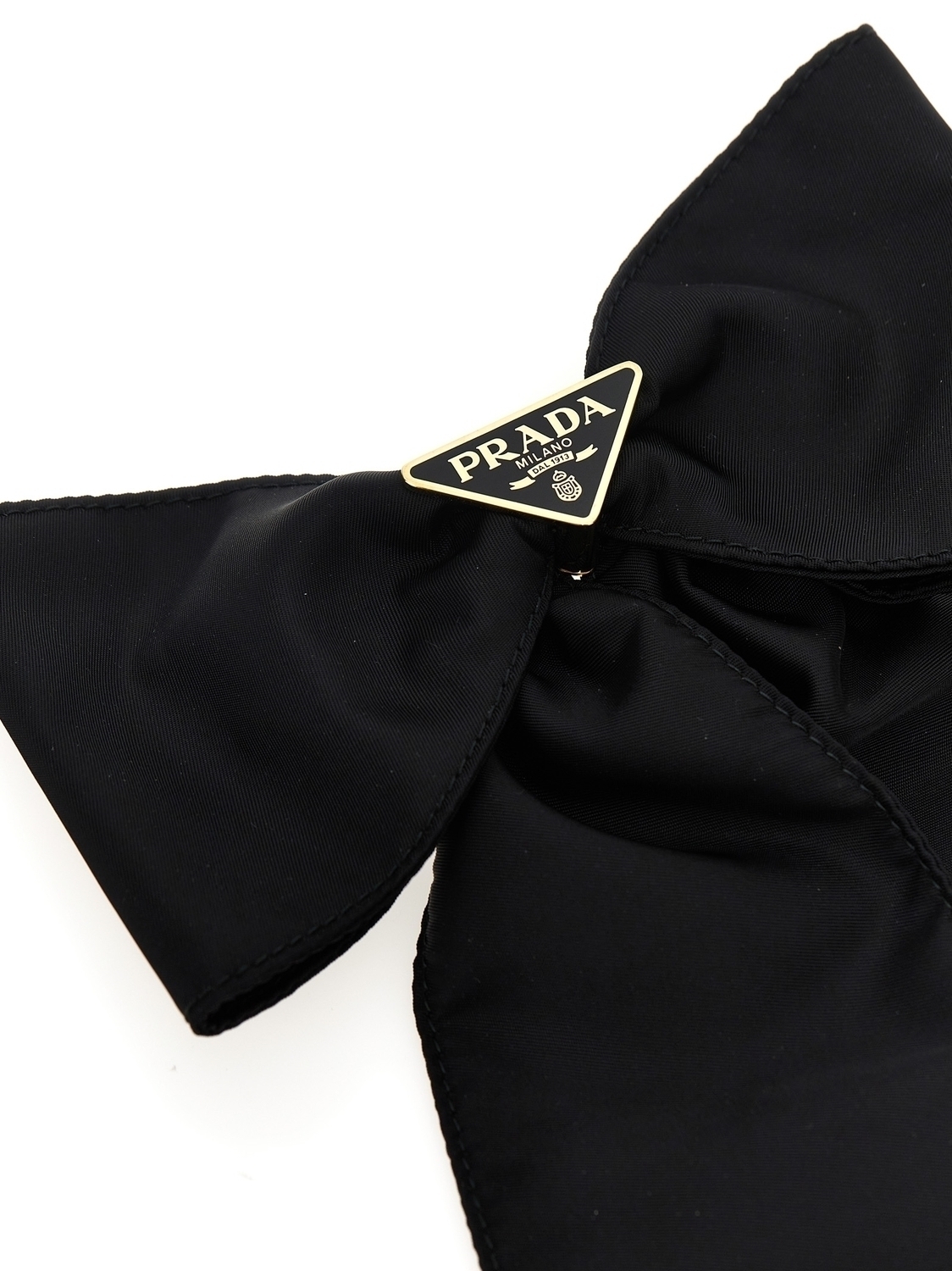 Заколка для волос из Re-Nylon Prada, черный — фото 3