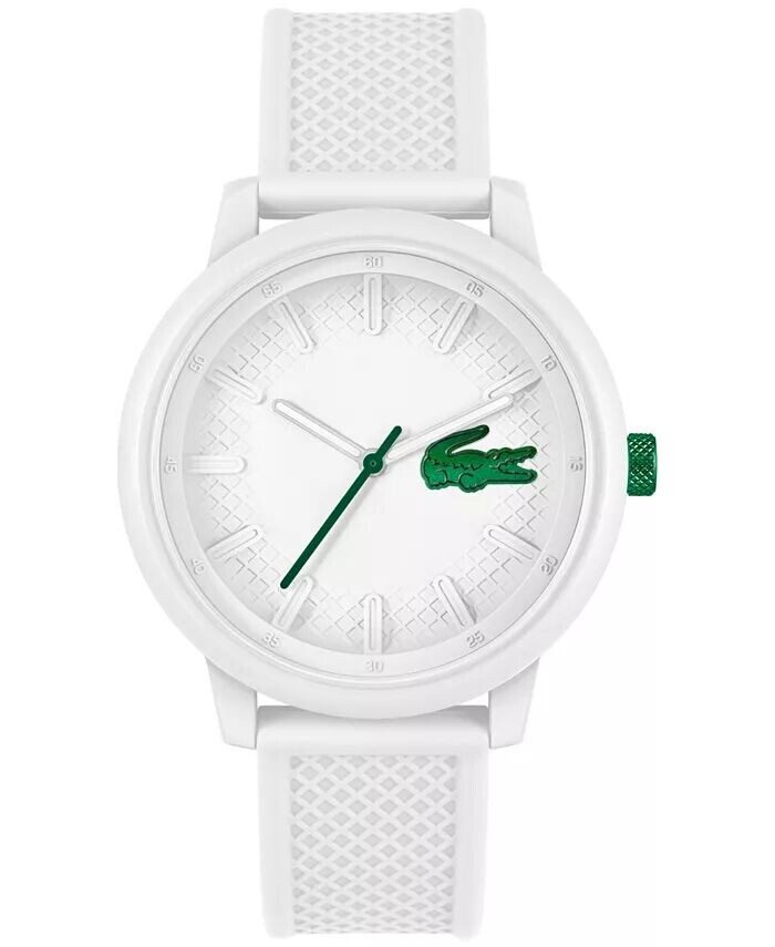 

Унисекс Л.12.12. Белый силиконовый ремешок для часов 48 мм Lacoste, белый