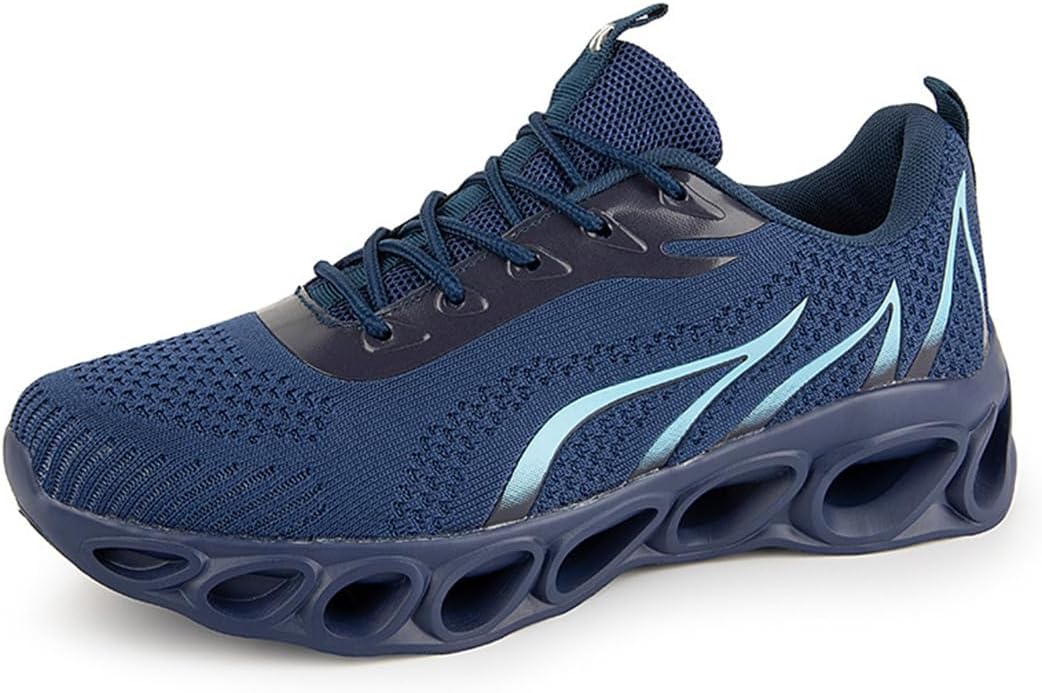 

Мужские синие ортопедические кроссовки для ходьбы и бега Swzec