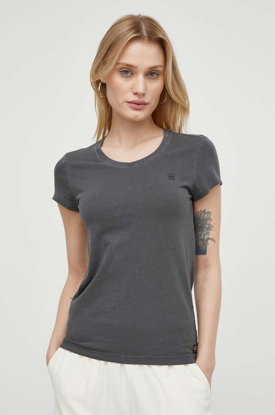 

Хлопковая футболка G-Star Raw, серый