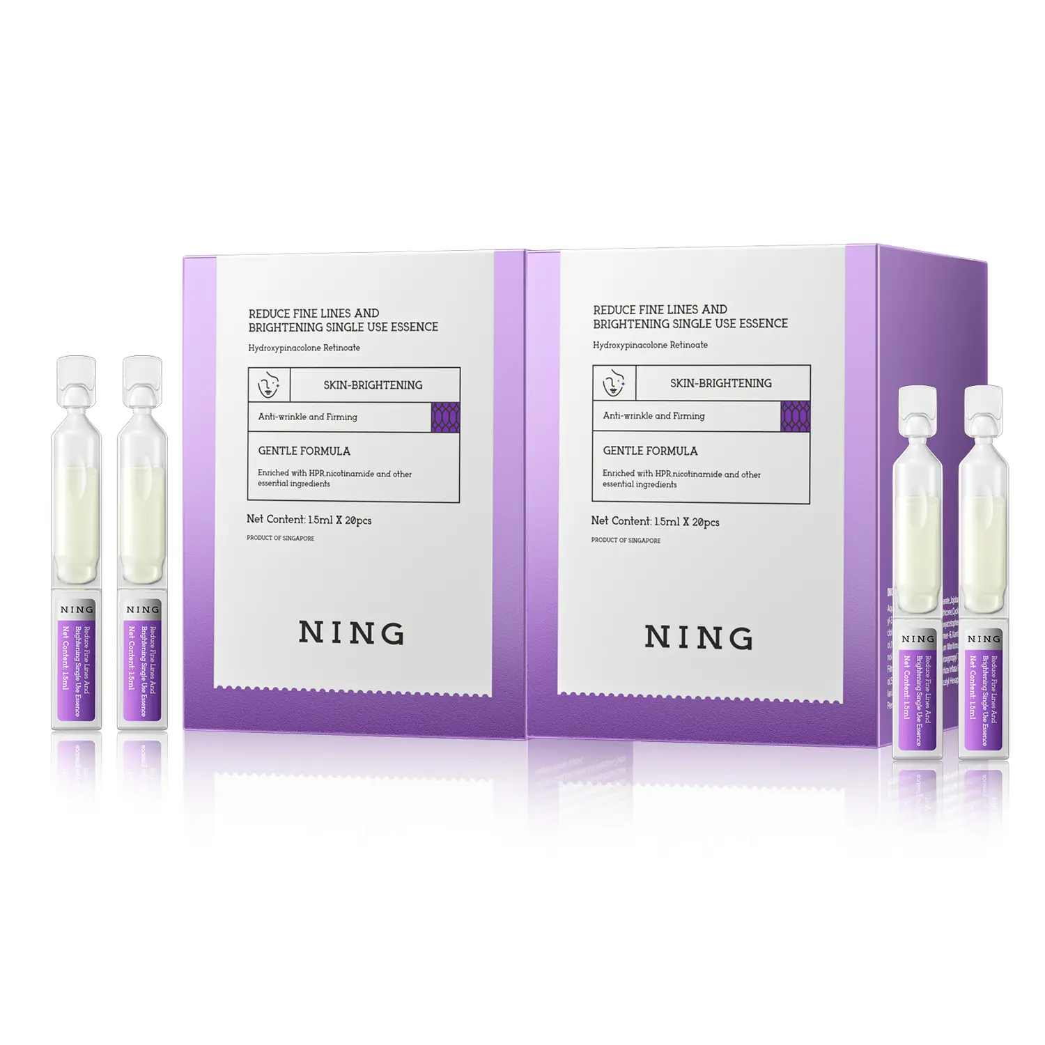 

Сыворотка с вторичным высвобождением unisex NING, 40 sticks/2 boxes