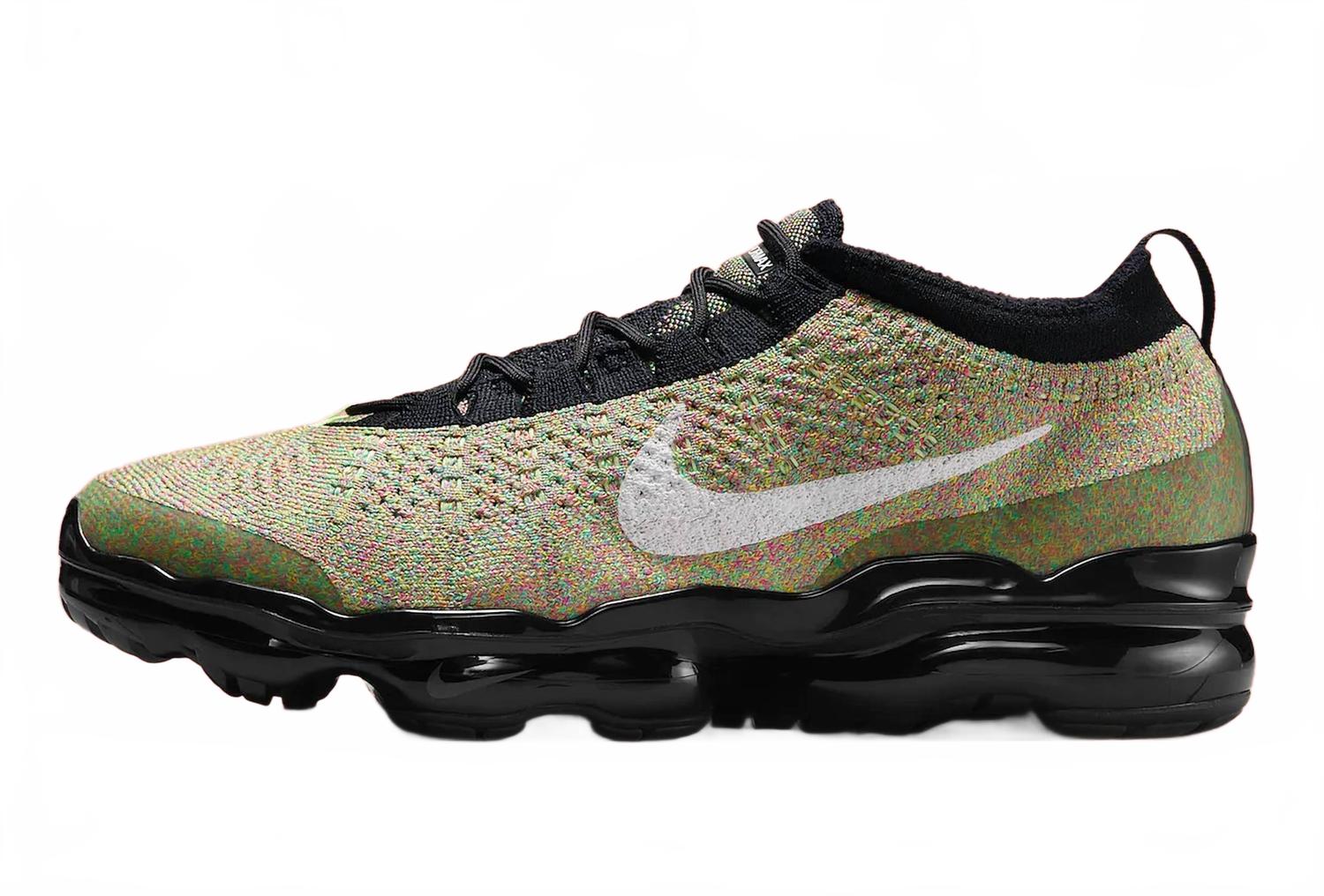 

Nike Мужские кроссовки Air Vapormax 2023 Flyknit в черном цвете Barely Volt Multicolor