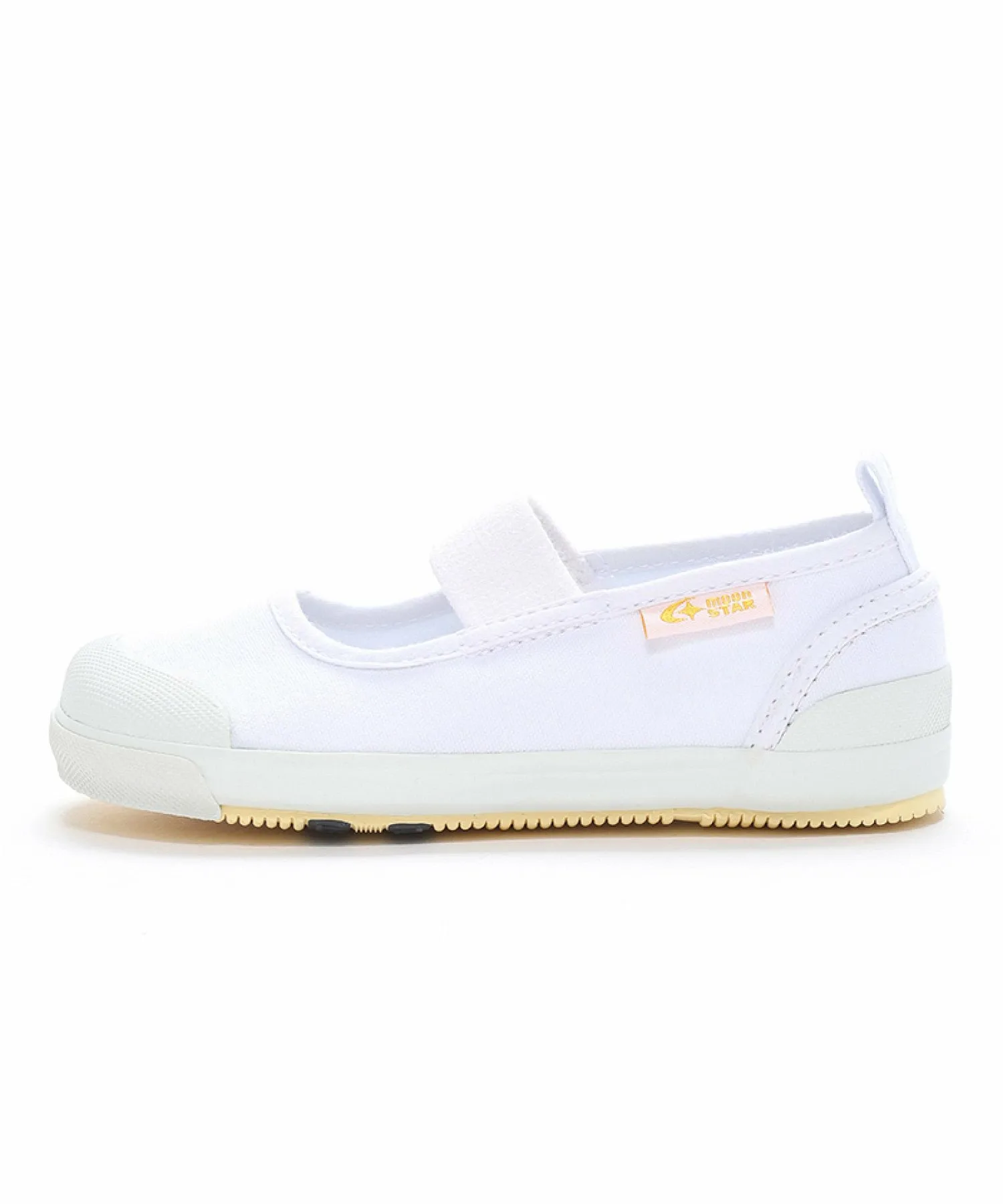 Домашние тапочки MoonStar CR ST11 3E, широкая колодка, размер 19,0-25,0 см. Carrot, white — фото 4