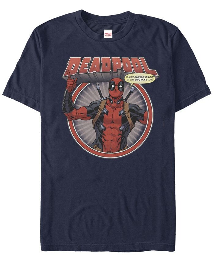 

Мужская коллекция комиксов Marvel Deadpool Check Out The Chump - рубашка Fifth Sun, синий