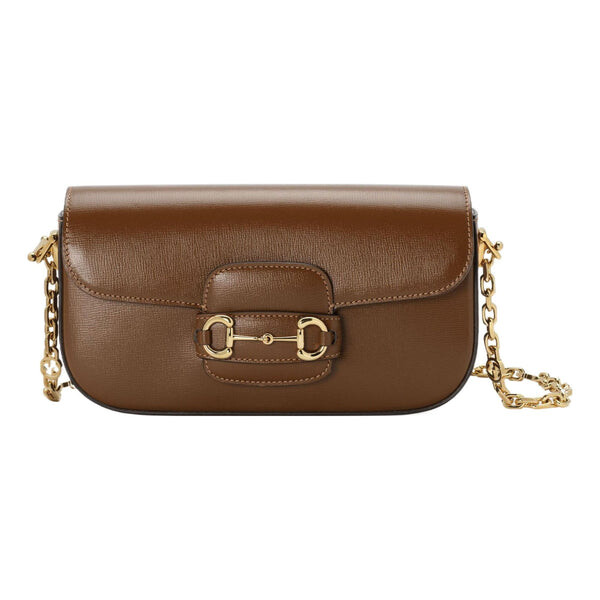 

Сумка horsebit 1955 small shoulder bag 'brown' Gucci, коричневый