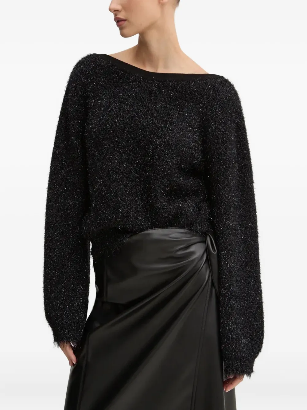 

Джемпер с завязкой на спине Hugo, черный