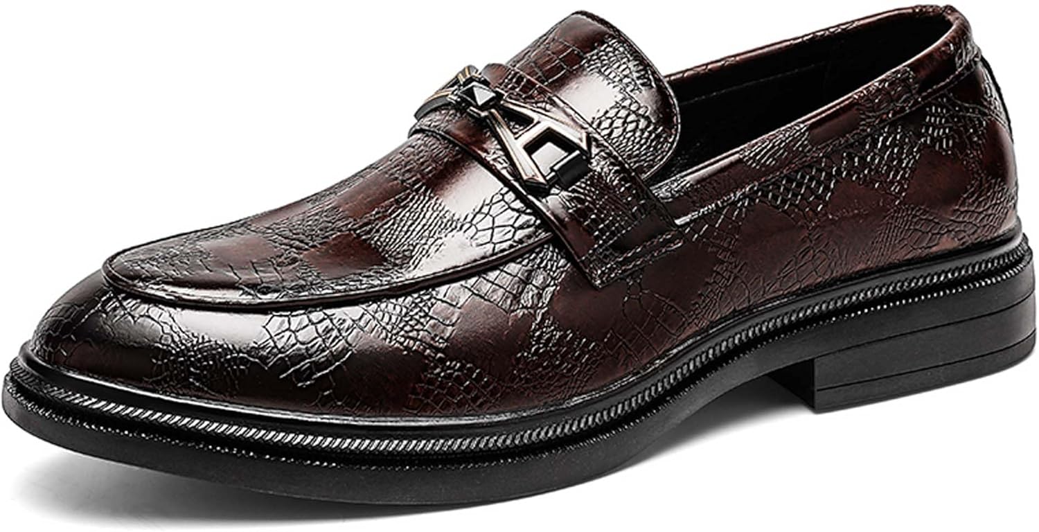 

Мужские лоферы Penny, стиль Urban Gentleman, деловая повседневная обувь, противоскользящие, для ходьбы, вождения, офисные, для официальных банкетов, свадебных костюмов, формальных платьев, кожаная обувь Generic, коричневый