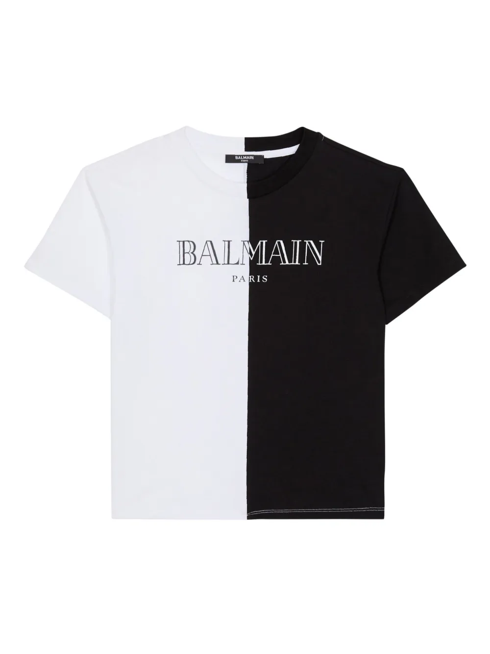 

Футболка в двух тонах Balmain Kids, белый