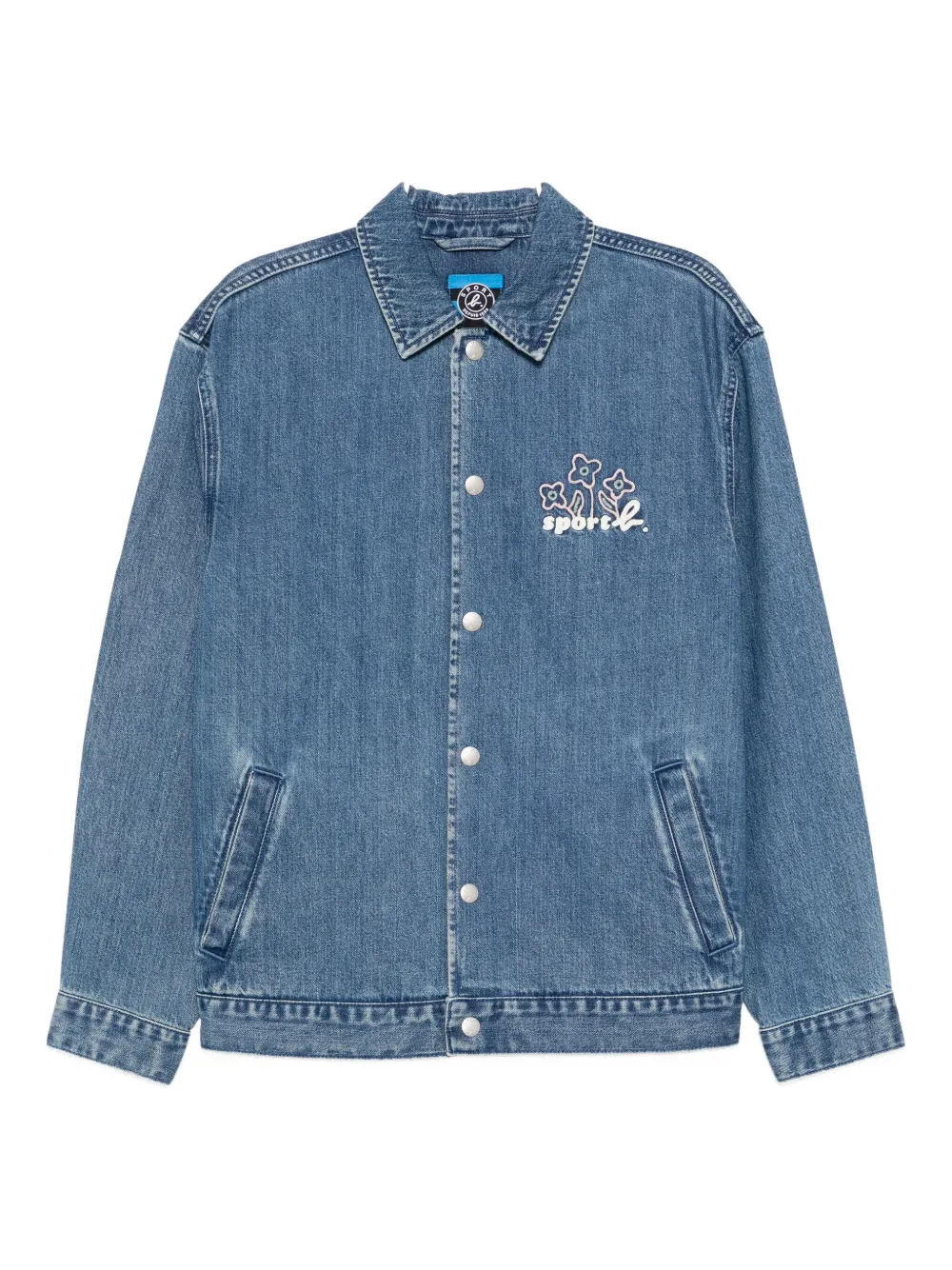 

Куртка с вышитым логотипом SPORT b. by agnès b., синий