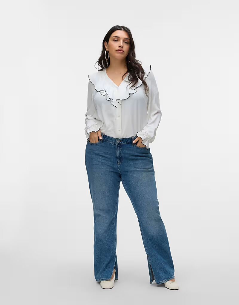

Блузка Vero Moda Curve белого цвета
