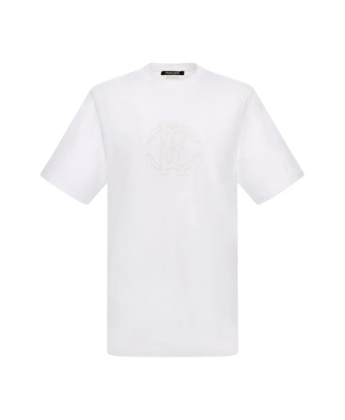 

Белая футболка с логотипом RC, произведено в Италии. Roberto Cavalli, белый