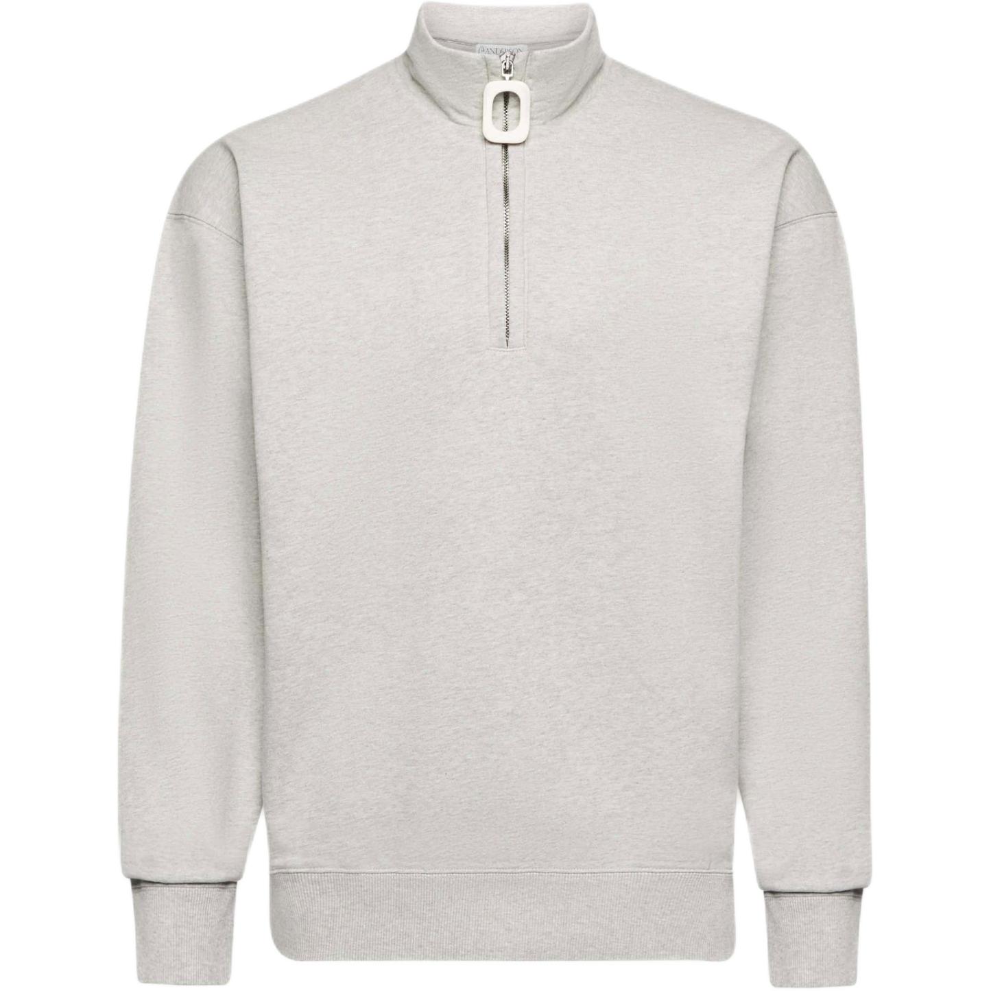 

Полузиповая толстовка JW Anderson, светло-серая