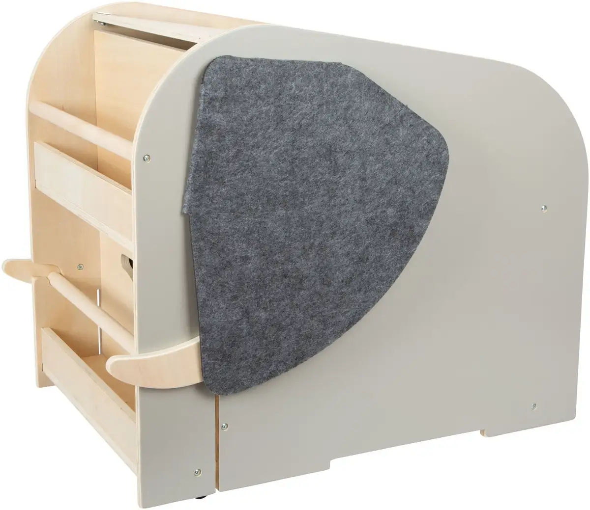 

Маленький игрушечный сундук "Дикий слон" с сиденьем и колесиками Small Foot 63х41х51 см, серый