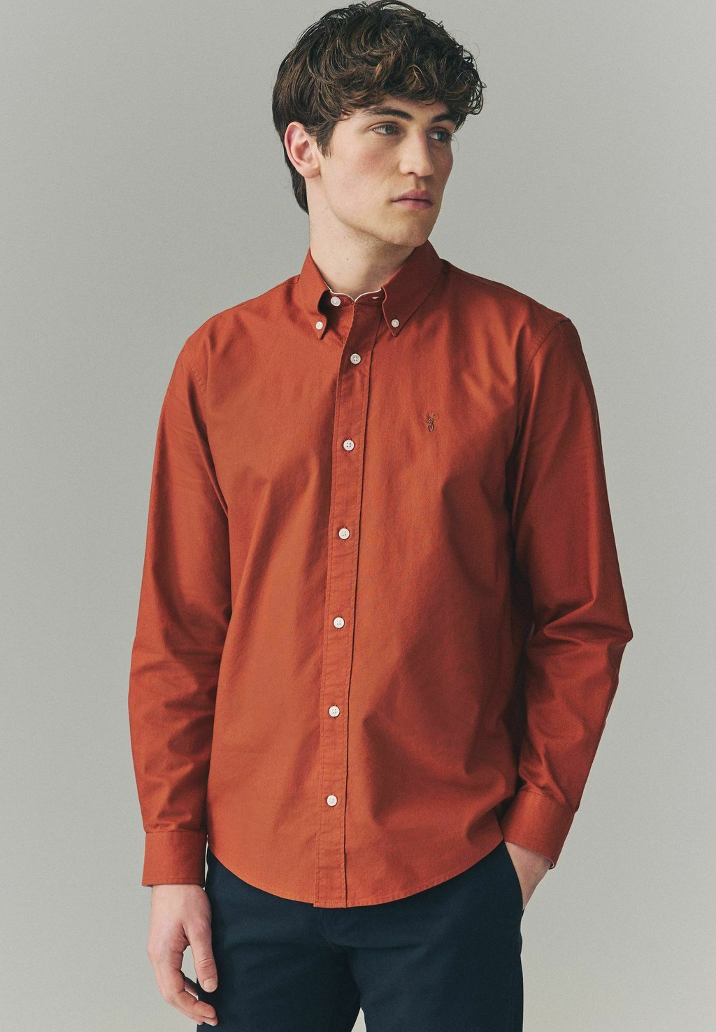 

Рубашка LONG SLEEVE OXFORD REGULAR FIT Next, красный