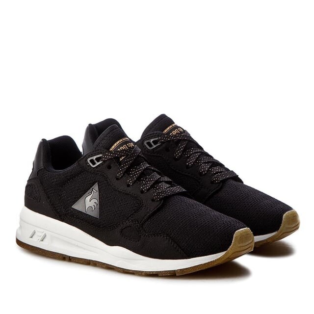 Женские черные кроссовки R900 с эффектом металлик Le Coq Sportif, черный — фото 4