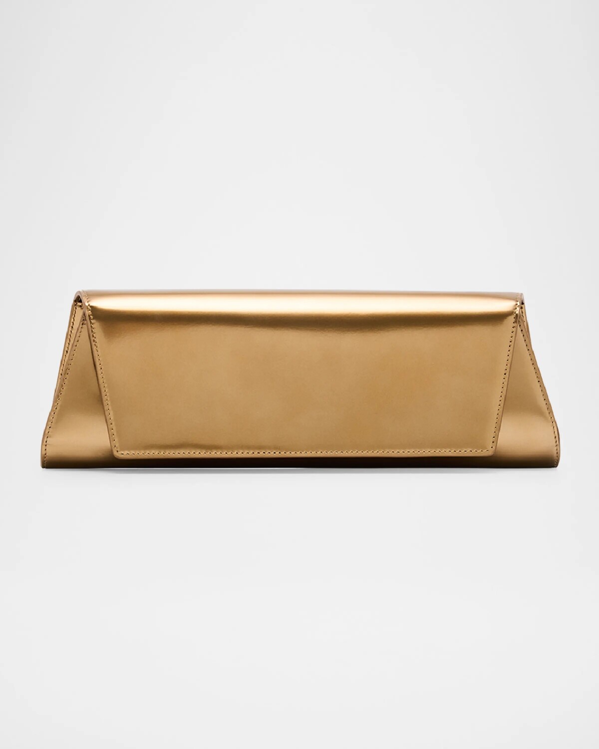 

Маленький кожаный клатч Anouk металлизированного цвета Akris, цвет Antique Gold