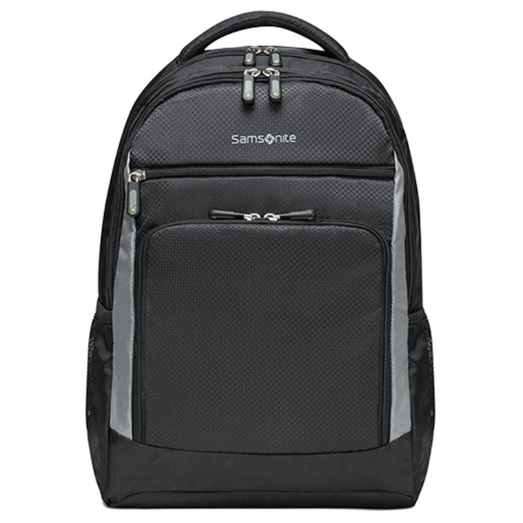 

Samsonite Черный рюкзак мужской средний с тканевой спинкой