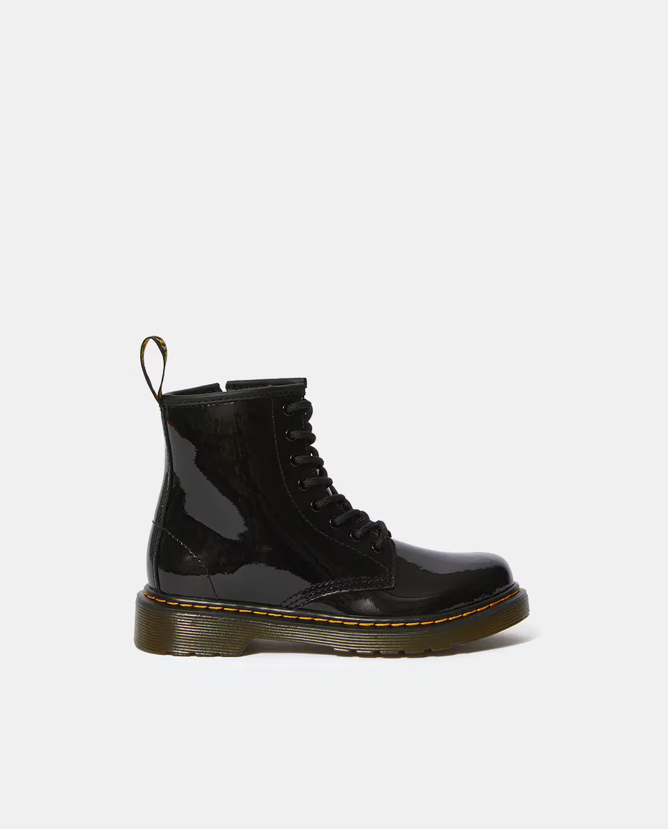 

1460 детские сапоги из лакированной кожи Dr. Martens, черный