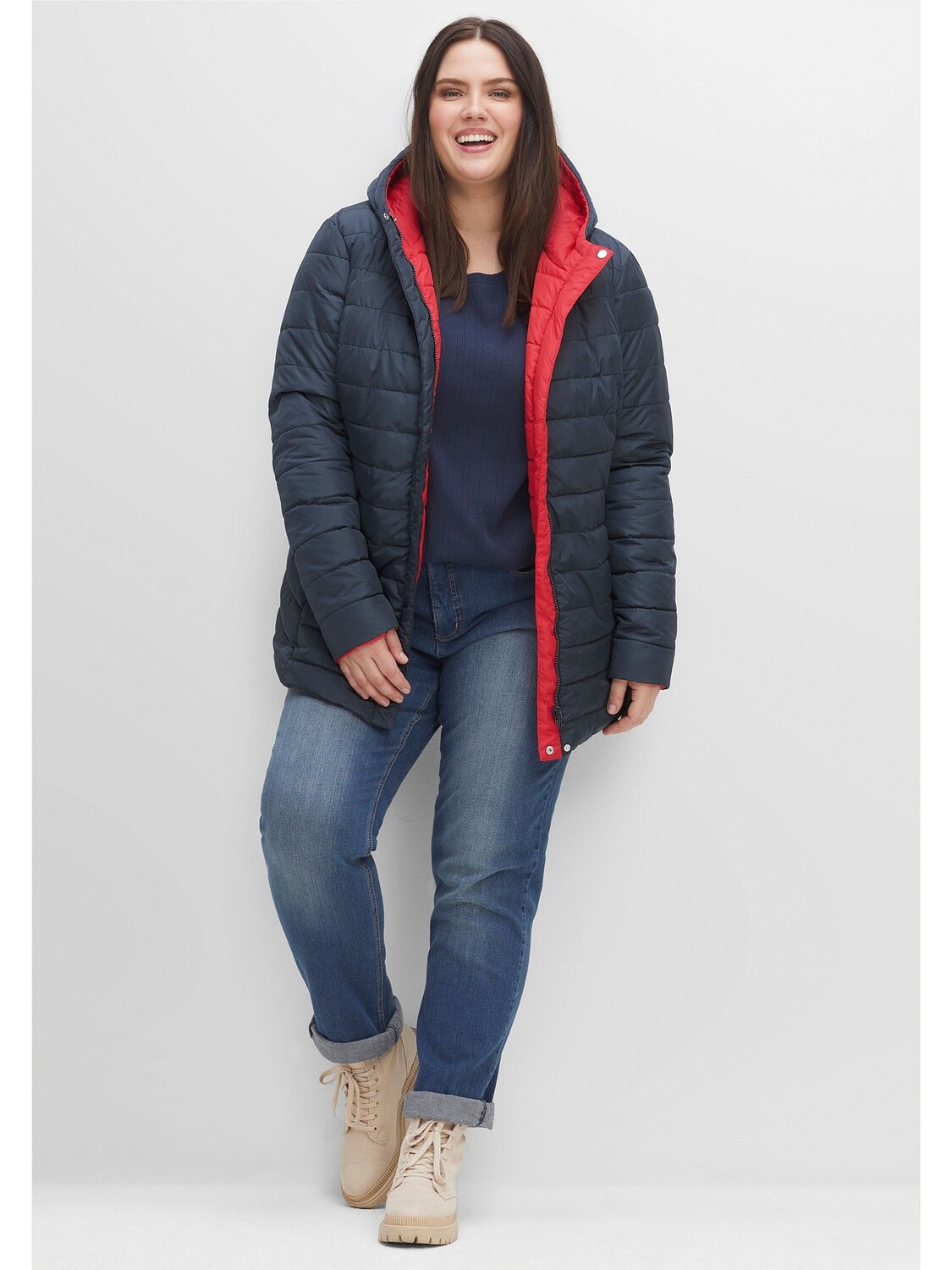 

Куртка sheego Wendejacke, ночной синий