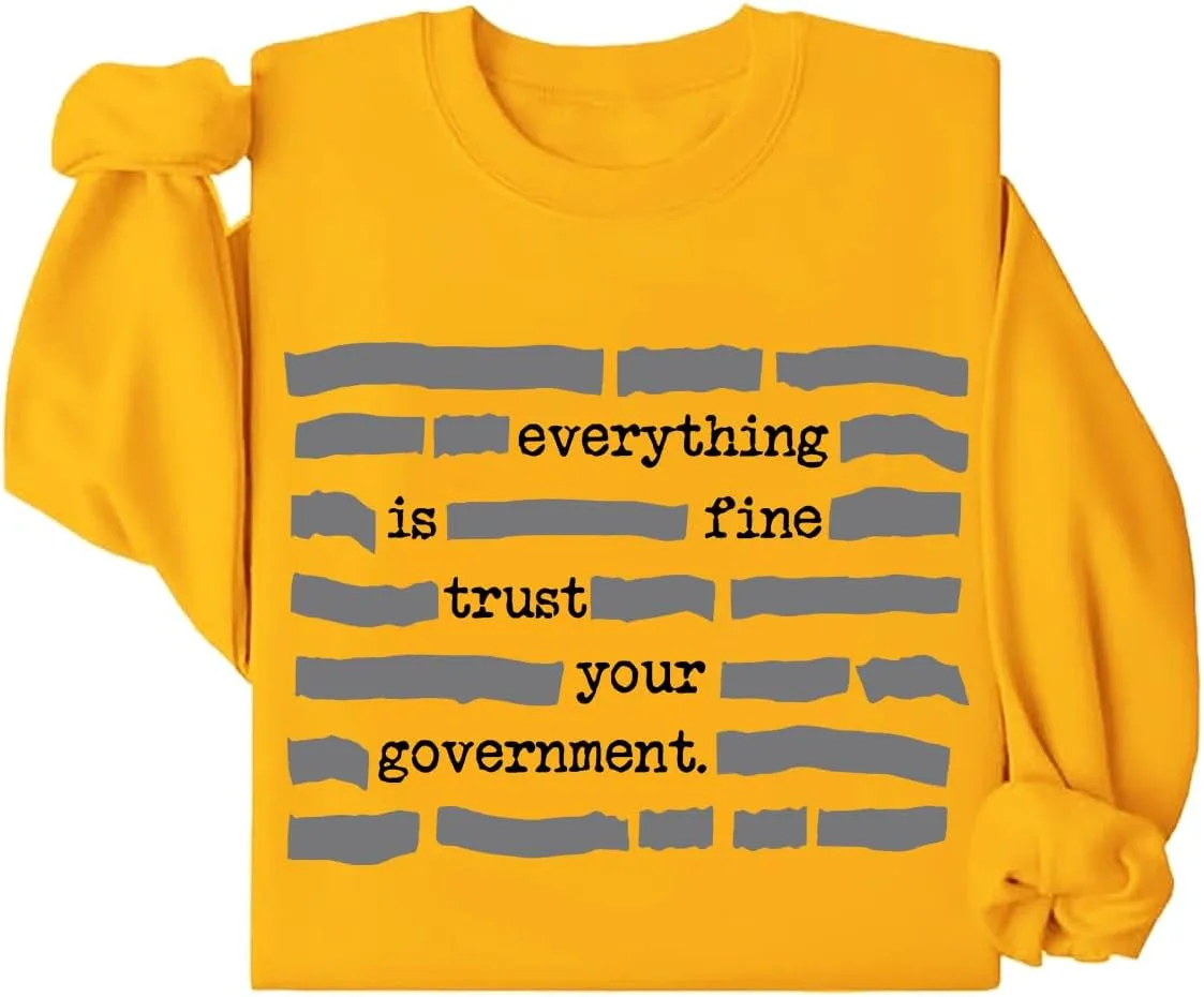 

Толстовка Everything Is Fine Trust Your Government