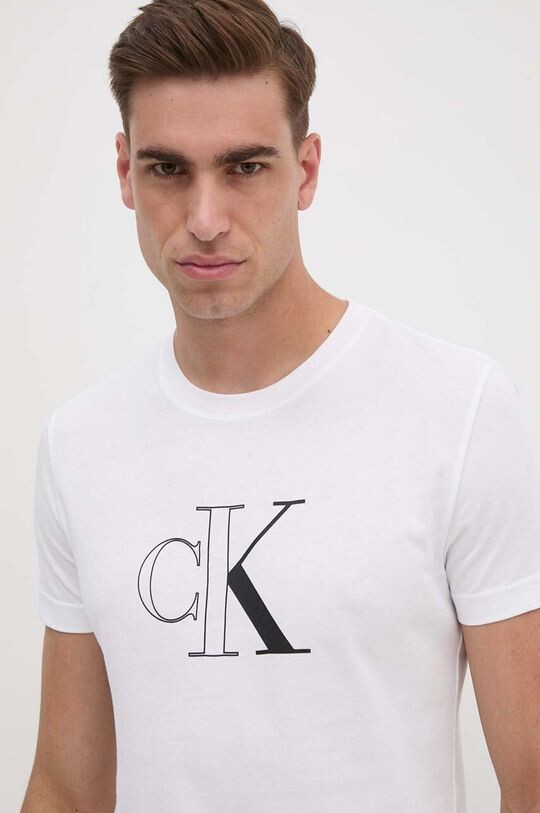 

Хлопковая футболка Calvin Klein Jeans, белый