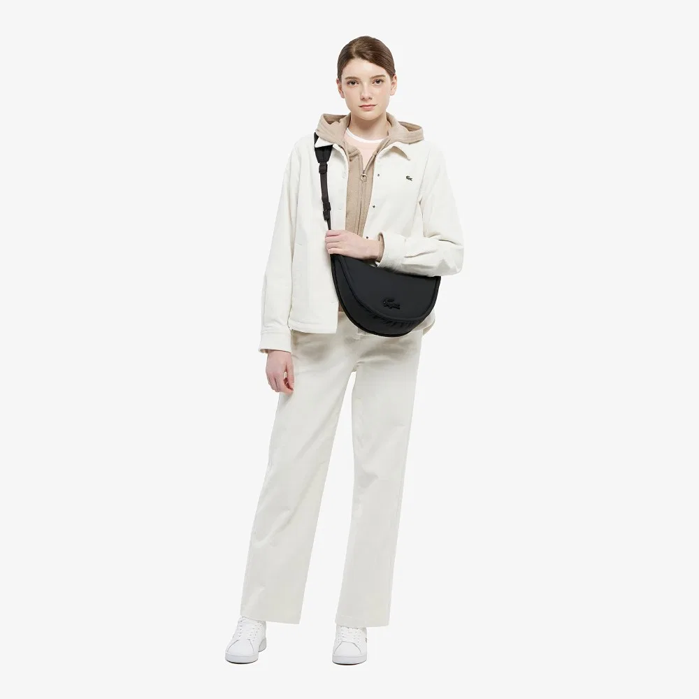 Рубашка-куртка Lacoste вельветовая кремовая — фото 4