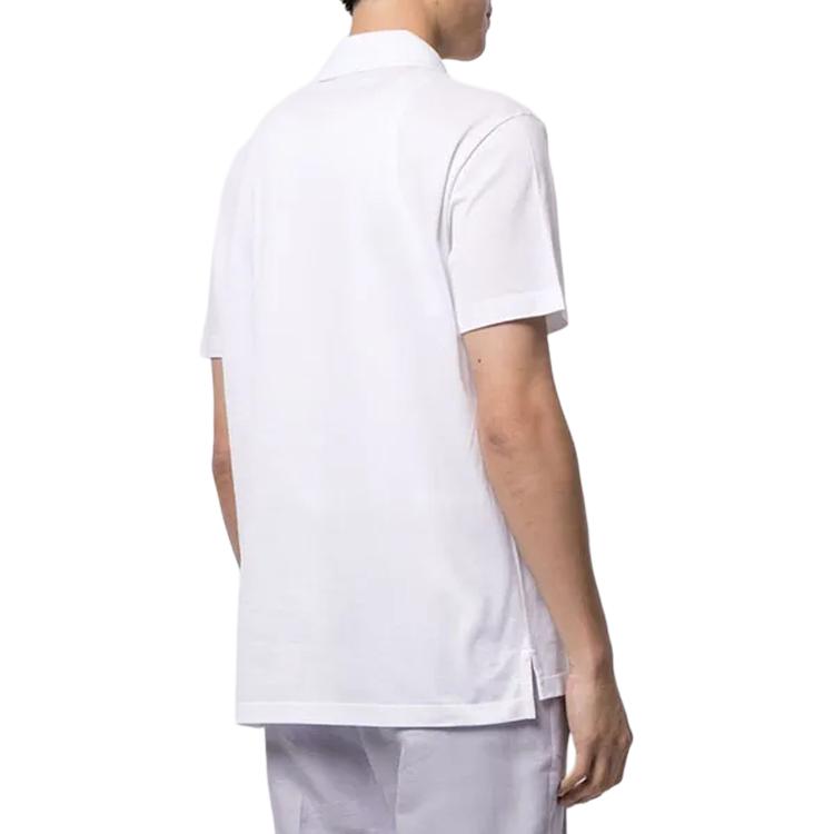 VERSACE Футболка-поло Fansizhe SS23 мужская белая — фото 4