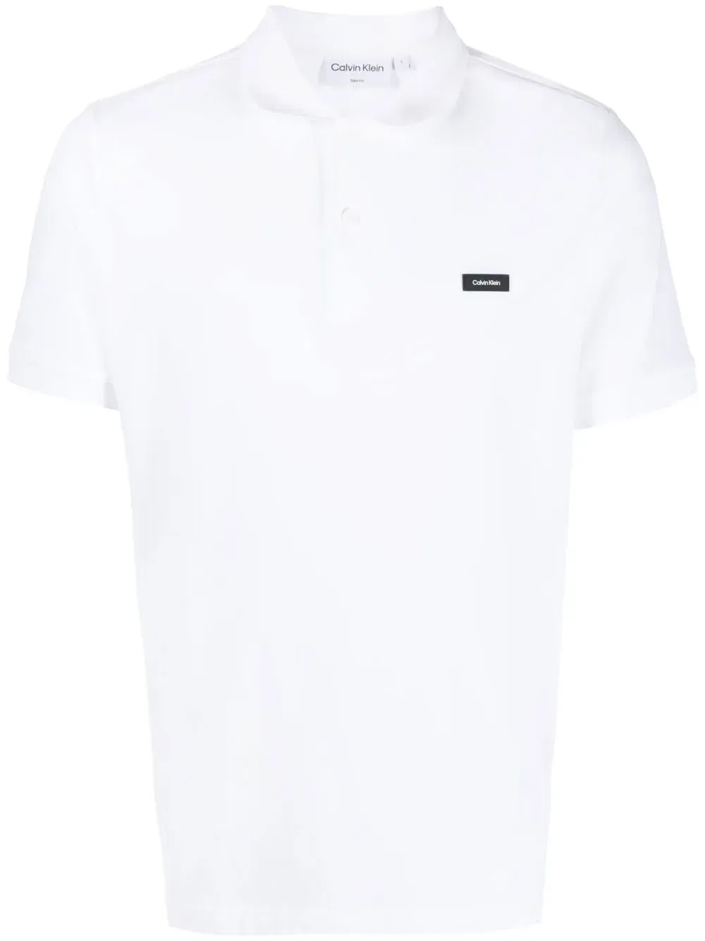 Поло с нашивкой с логотипом Calvin Klein, белый