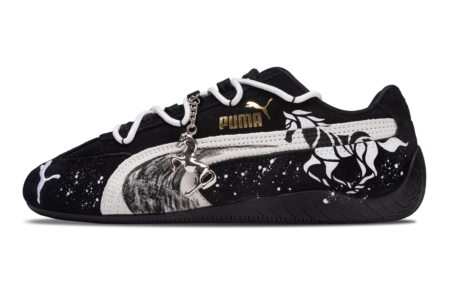 

Speedcat Suede износостойкие и легкие повседневные кроссовки Unisex PUMA, черный белый