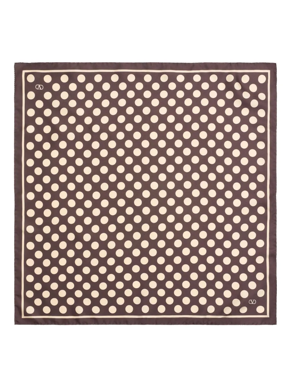 

Шелковый платок VALENTINO GARAVANI, коричневый