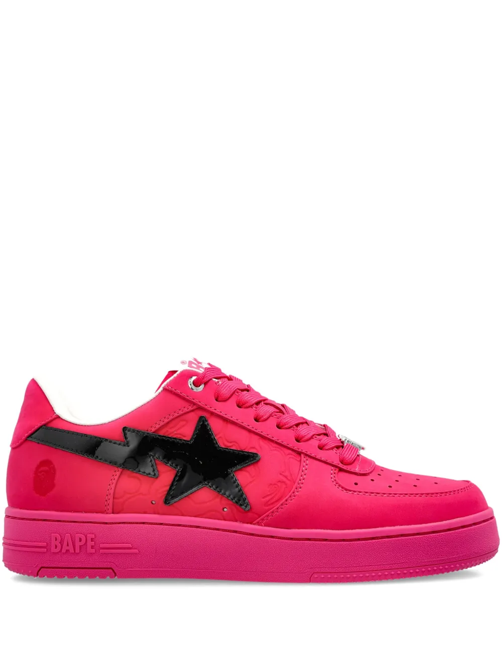 

Кожаные кроссовки со звездами A BATHING APE, розовый