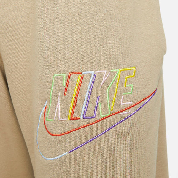 Брюки клубные флисовые брюки из французского трикотажа Nike, хаки — фото 2