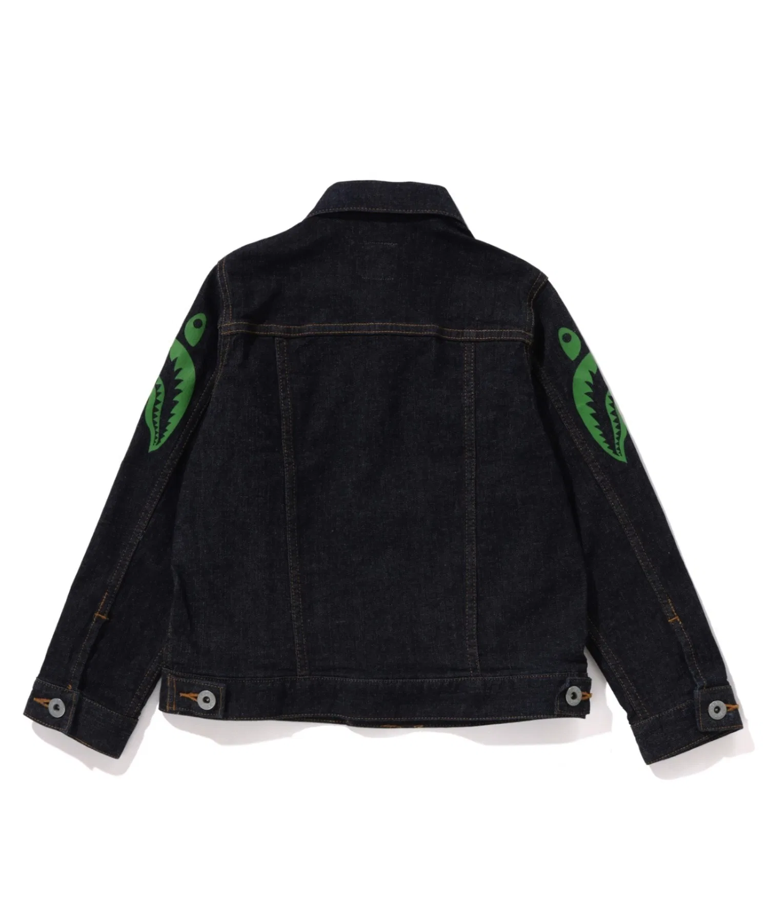 Траккер-джилетка A BATHING APE из стрейч-денима 10 унций, чёрный — фото 3