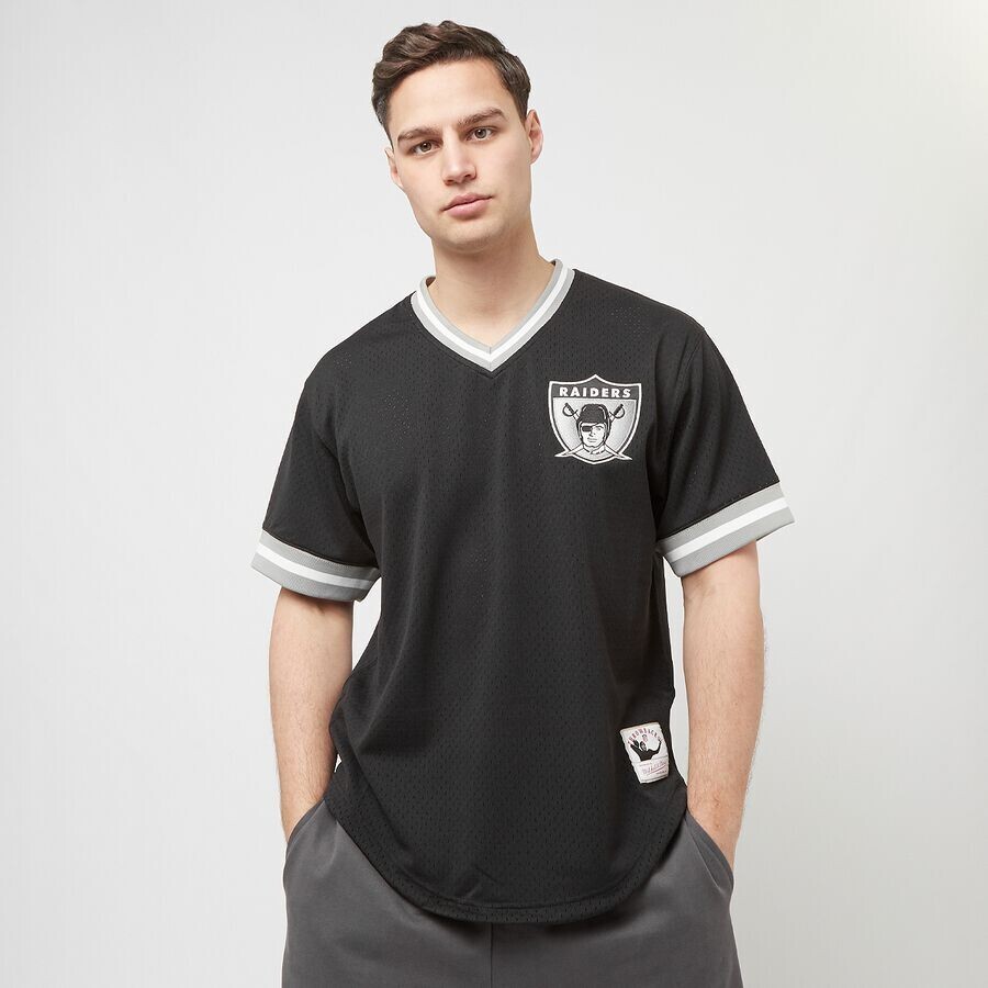 

Футболка NFL Fashion Mesh V-Neck Oakland Raiders Mitchell & Ness, цвет black