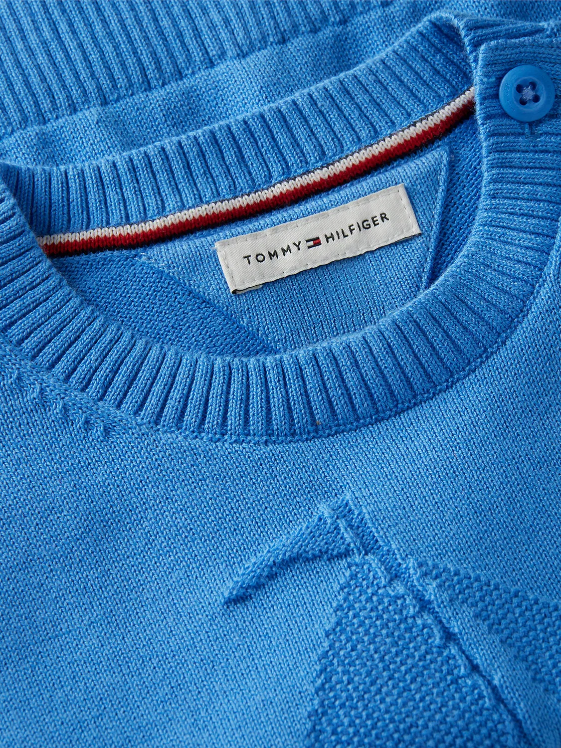 Свитер Tommy Hilfiger Essential темно-синего цвета — фото 3