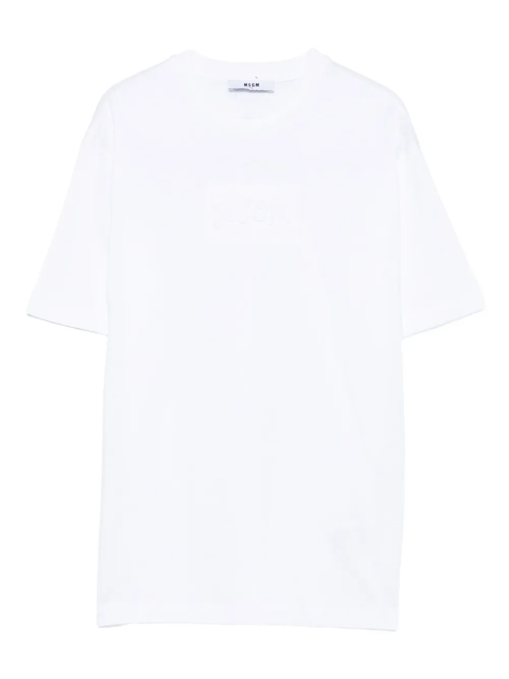 

Футболка с вышитым логотипом MSGM Kids, белый