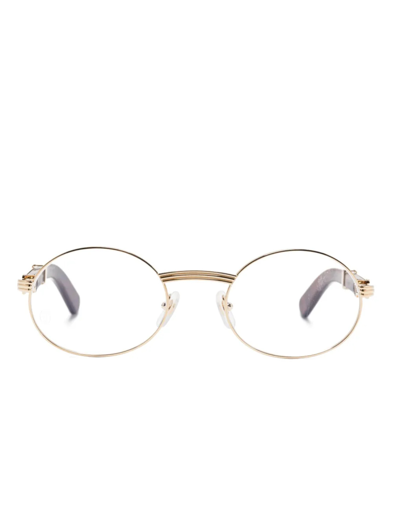 

Очки в овальной оправе Cartier Eyewear, золотой
