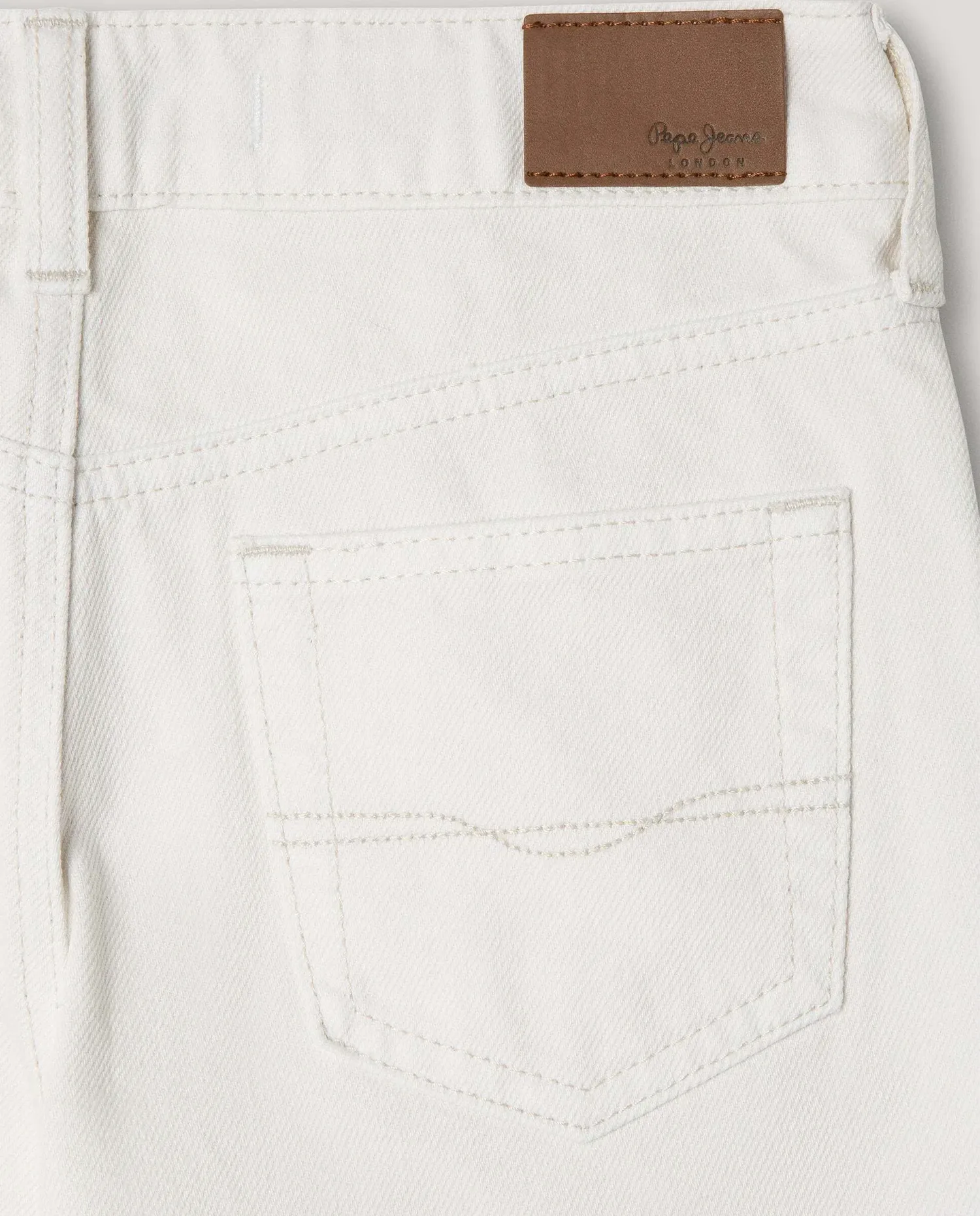 Джинсы с заклепками Wide Leg Lexy Ecru для девочки Pepe Jeans, белый — фото 2